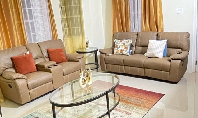 Falmouth House | Enjoy peace and serenity in this lovely home boasting sea view