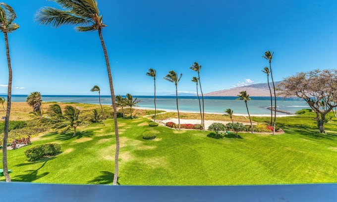 Kihei Condo | Enjoy Stunning Ocean Views From Living Room & Lanai, Bright Beautiful Condo