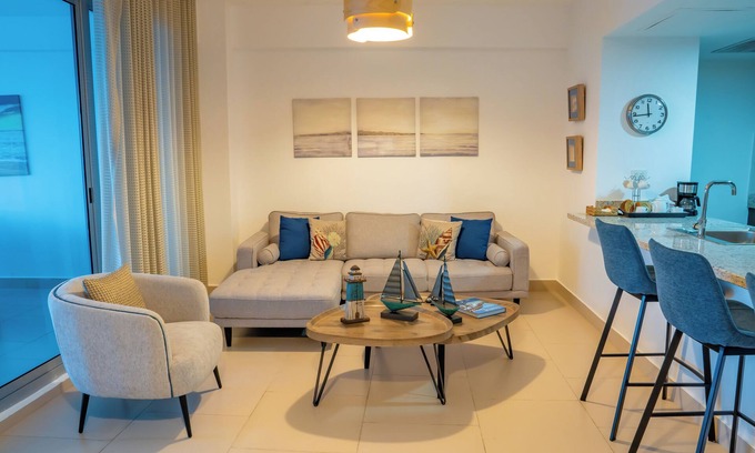 Juan Dolio - El Pueblo Apartment | Enjoy the Wonderful Ocean & Pool View from This 2BDR Apartment in Juan Dolio