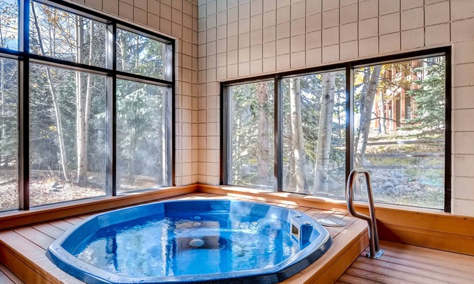 Mountain House Condo | Enjoy this mountain view condo with a shared pool/hot tub - walk to lifts