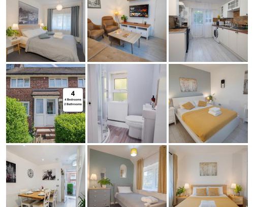 The Westside House | Entire 4-Bed House & Parking, Steps from ICC & Utilita Arena Birmingham & Broad Street