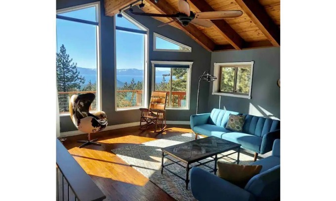 Tahoe Village House | Entire Cabin with Lake Tahoe View in Stateline, NV