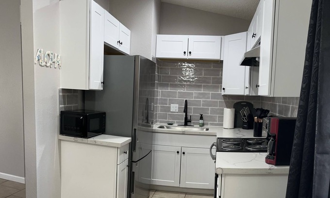 Maryvale House | Entire space. King bed. Fenced yard. Private