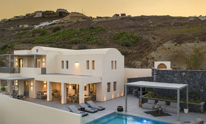 Exo Gonia Villa | Eolia Gold Villa with Private Heated Pool