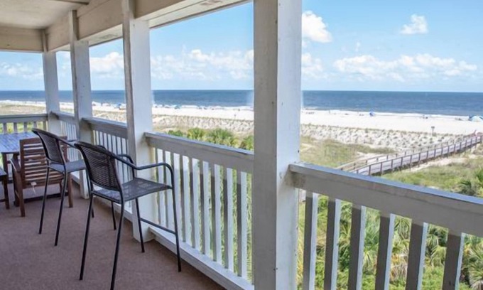 Tybee Island Condo | Epic Oceanfront Condo ~ Sandcastle on Center Street, Tybee Island, GA