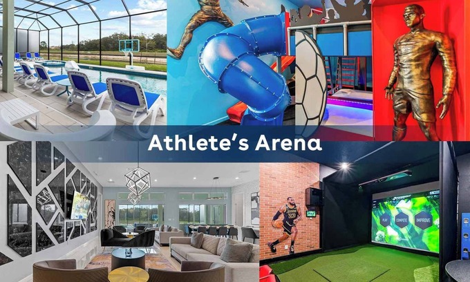 Loughman House | Epic Villa w/Sports Simulator, BBall Themed BR, Arcade & Theater - Near Parks