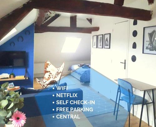 Venette Apartment | Equidia Compiègne Free Parking Wifi Self Check-in