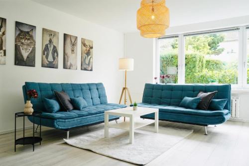 Wolfsburg Apartment | Erholsames Wohnen für 6 Personen-Parkplatz-Waschmaschine-Garten