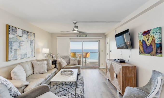 Pensacola Beach Condo | Escape to this Gulf front 2 BR/2 BTH condo with swimming pool