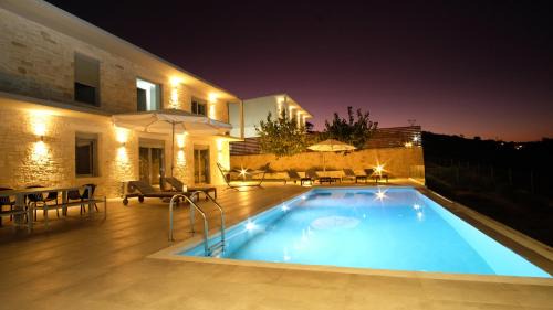 Atsipópoulon Villa | Eva Villas West and East with 2 private infinity pool & and panoramic sea view