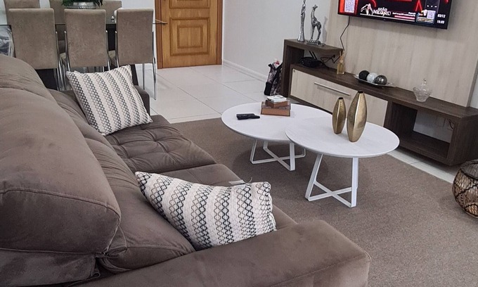 Capao da Canoa Apartment | Excellent Fit High Standard Large Balcony Building C/Pool and Gym 100m from the Sea