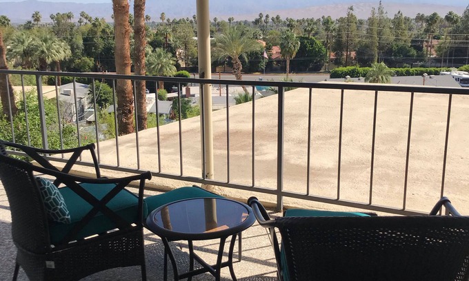Araby House | Excellent location, beautiful view. Pool and Jacuzzi just a few stairs away.