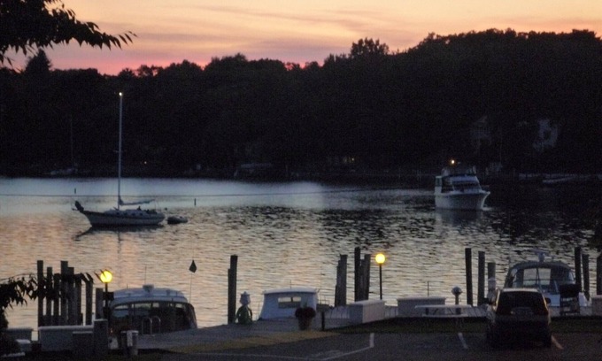 Saugatuck House | Exceptional Harborfront Chef's Kitchen Great deck/harbor views