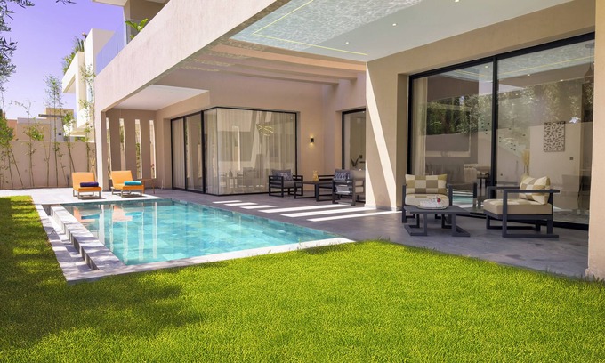 Tassoultante Villa | Exceptional villa in Marrakech, 10 minutes from the center, heated pool, golf course