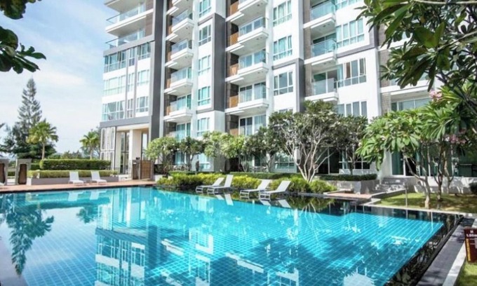 Nong Kae Apartment | Exclucive 82m2 big modern apartment, with pool near beach and golf