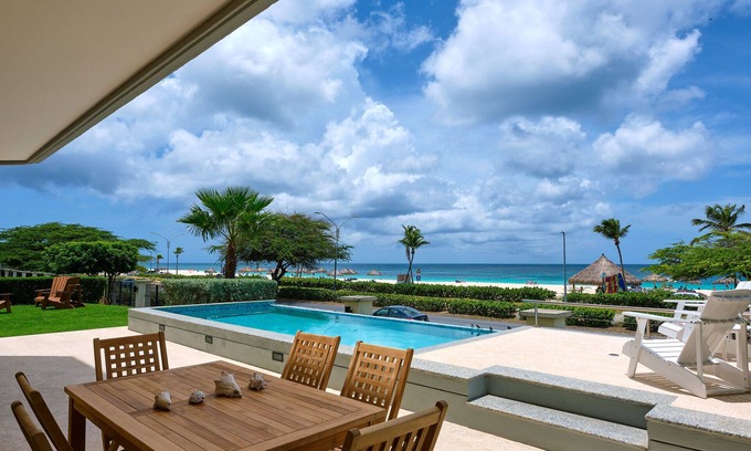 Oranjestad-West Condo | Exclusive 6 Bedrooms Beach Front Condo W/Private Pool