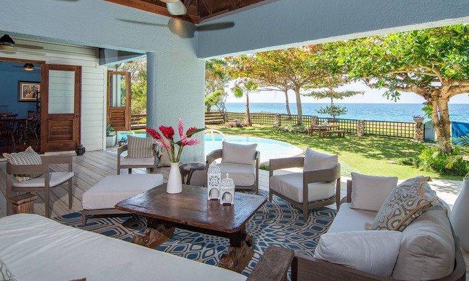 St. Ann's Bay House | Exclusive Oceanfront Villa in Charming Jamaican North Coast Resort Town