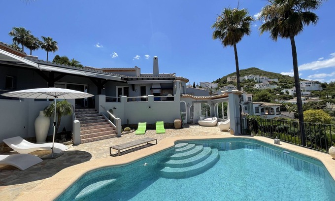 Monte Pego Villa | Exclusive private dream villa Finca holiday house with pool, Berg.-, sea view and many more.