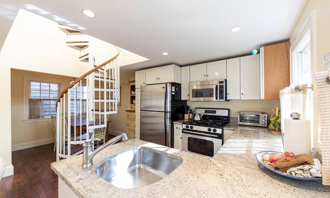 Provincetown Apartment | Exclusive Waterfront & Rooftop Deck at Distinctive West End Two Level Unit