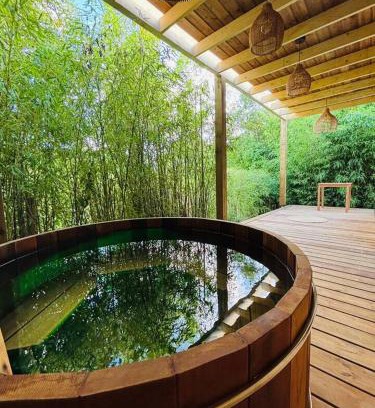 Montcresson Cabin | EXCLUSIVITE Lodge luxe avec bain nordique au bord du canal à 1h30 de Paris