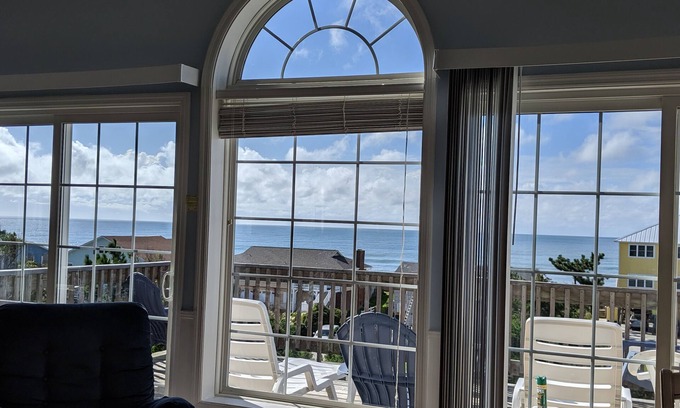 Emerald Isle House | Expansive Ocean Views from this 2nd Row Property