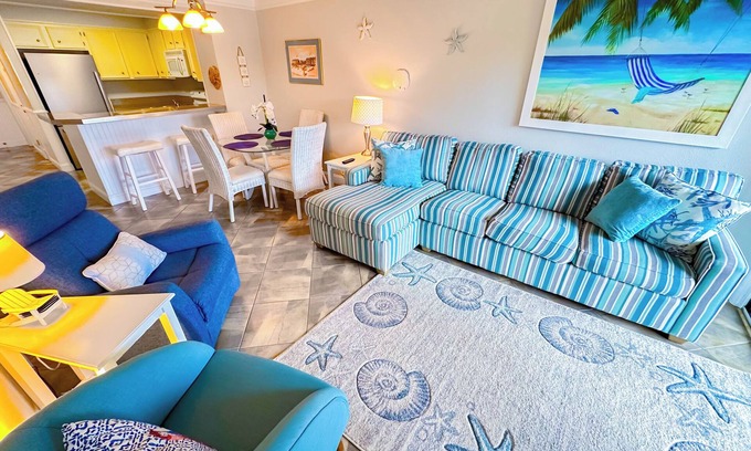 Ocean Drive Condo | Experience Tilghman Beach & Racquet 240! Second Row, Pools, Tennis, Close to Main Street!