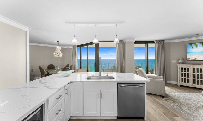 West Panama City Beach Condo | EXQUISITE! 5th Floor~Fall Specials w/Free Beach Service! Completely Remodeled