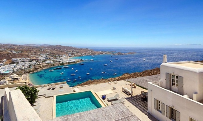 Mykonos Town Villa | Extravagant Mykonos Villa | Villa Guava | Sea and Beach Views | 5 Bedrooms |.