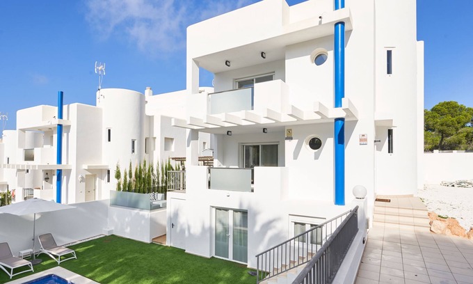 Cala Vadella Villa | Fabulous modern Villa, 10 min walking from Cala Vadella, private swimming pool.