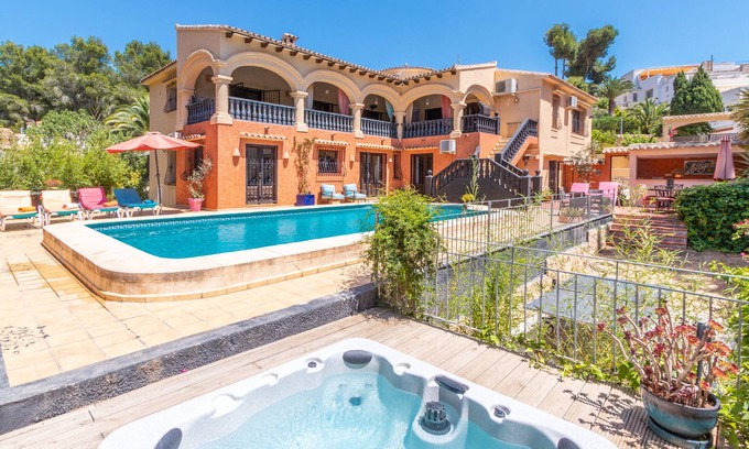 Benissa Coast Villa | Fabulous family villa with large pool and Jacuzzi in exclusive area next to golf