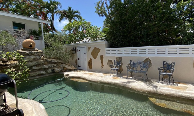 Midtown House | FABULOUS MERMAID LAGOON! 2BD HM PRIVATE POOL WIFI AC WD FREE PARKING!