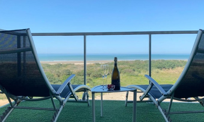 Berck-sur-Mer Apartment | Face mer pieds dans l'eau