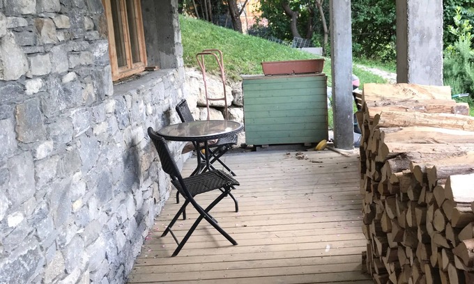 Passy Apartment | Facing Mont Blanc Private Apartment for 2 in chalet with terrace