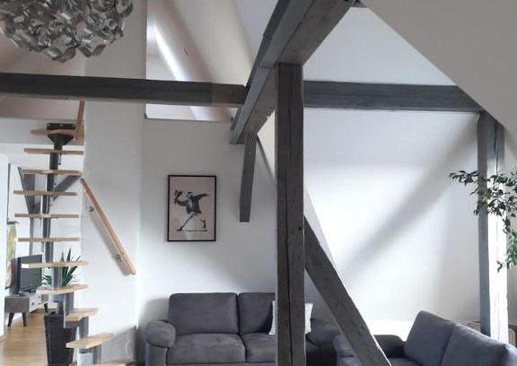 Mitte Apartment | Fair Messe Rooftop Loft in Nürnberg