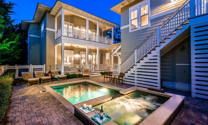 Forest District House | Fall Availability! Sea Haven - Private Heated Pool and Spa! Forest District! Low-Speed Vehicle!