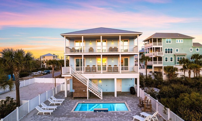 Cape San Blas House | Fall Availability! Castaway Cove - Gulf Views! Volleyball Court! Dog-Friendly! Steps to the Beach!