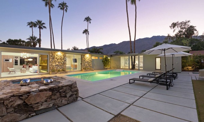 Palm Springs House | Fall Availability! Modern Home in the Movie Colony with Pool & Cabana!