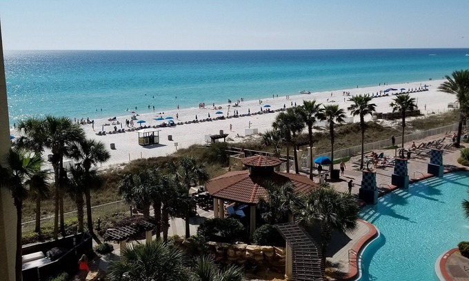 Panama City Beach Condo | Family Friendly Condo 5th Floor Reserved Parking, Sunset Ocean View