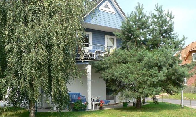 Korkwitz Apartment | Family friendly apartment in a new house in the baltic typical (blue/white) St