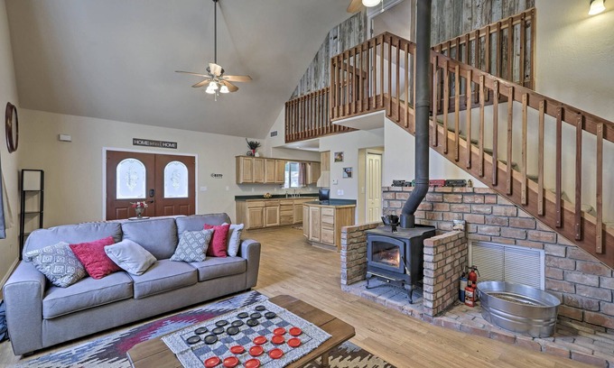 Flagstaff House | Family-Friendly Forested Home w/Snow Play Area!