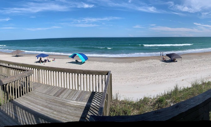 Topsail Beach Condo | Family friendly oceanfront condo, directly on the beach.