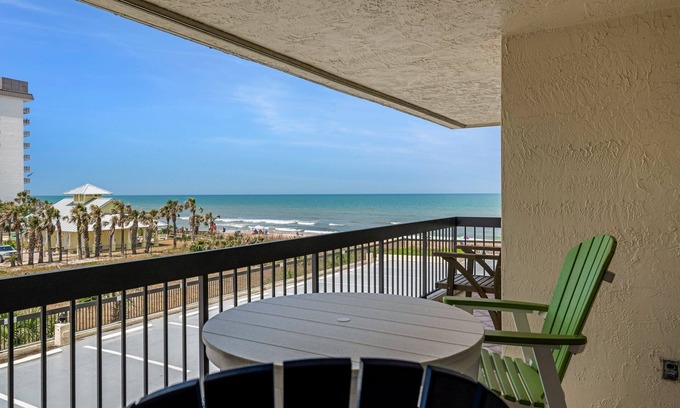 Ormond-by-the-Sea Condo | Family-friendly ocean view on no-drive Ormond with heated beachfront pool and garage