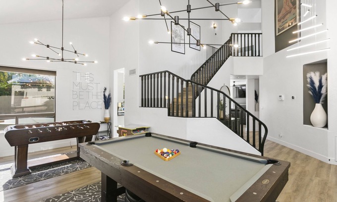 Paradise Valley Village House | Family/Game Room: Kierland Stylish 8 beds Retreat, Heated Pool, Hot Tub, Fire-pit
