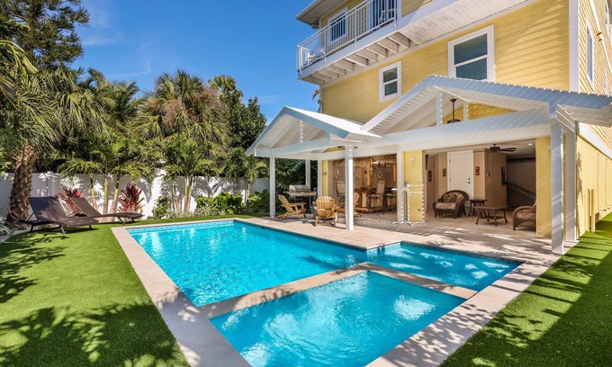 Bradenton Beach House | Family Getaway at The Sea Zoo - Bayfront with Pool, Tiki Bar, and Games!