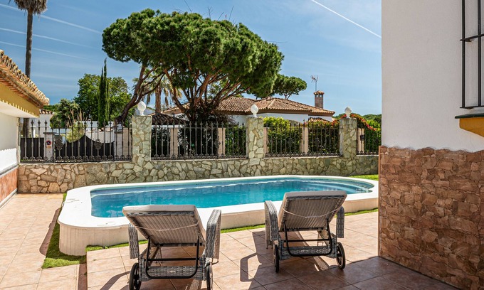 Poblado de Sancti Petri Villa | Fantástica Villa Junto a Punto Mágico de Chiclana Donde Relajarse en Familia