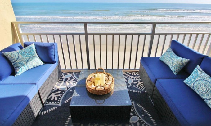 New Smyrna Beach Condo | FANTASTIC VIEW! Direct Oceanfront Condo in Sea Coast Gardens