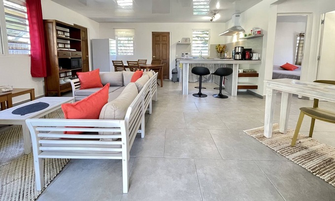 Pihaena House | Fare Moorea Sands, between sea and mountain on the sister Island, Moorea...