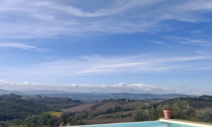 Bollano Apartment | Farm apartment, infinity pool - under 30 minutes to Siena,
