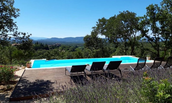 Labastide-de-Virac House | Farmhouse for 6 people with heated swimming pool, jacuzzi, sauna south of France