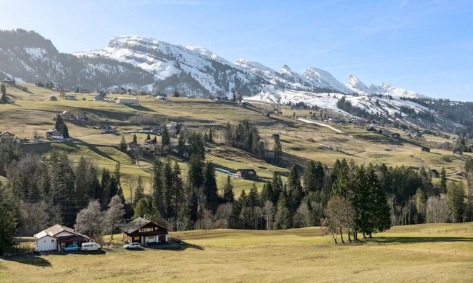 Wildhaus Apartment | FENUS Gemütlich | Bergblick | Küche | SGT07